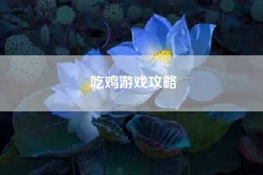 吃鸡游戏攻略