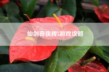仙剑奇侠传5游戏攻略