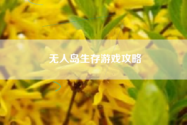 无人岛生存游戏攻略