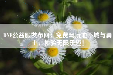 DNF公益服发布网：免费畅玩地下城与勇士，体验无限乐趣！