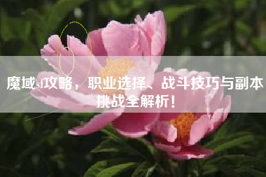 魔域sf攻略，职业选择、战斗技巧与副本挑战全解析！