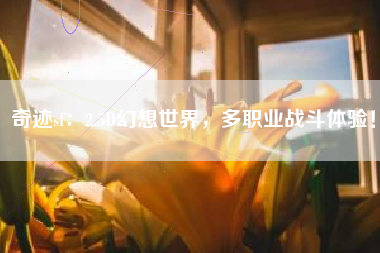 奇迹sf：2.5D幻想世界，多职业战斗体验！