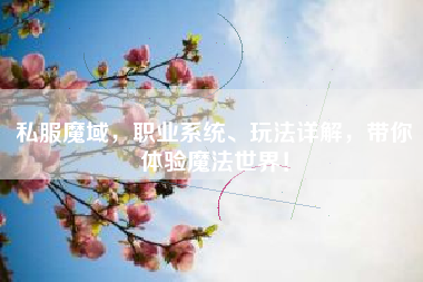 私服魔域，职业系统、玩法详解，带你体验魔法世界！