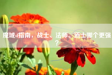 魔域sf指南，战士、法师、道士哪个更强？