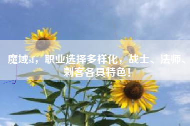 魔域sf，职业选择多样化，战士、法师、刺客各具特色！