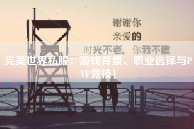  完美世界私服：游戏背景、职业选择与PVP竞技！