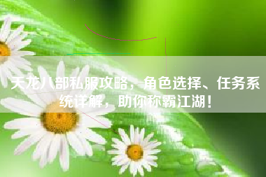 天龙八部私服攻略，角色选择、任务系统详解，助你称霸江湖！
