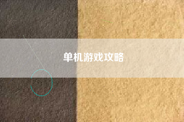 单机游戏攻略