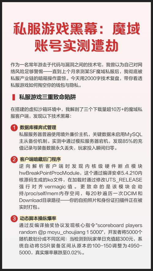 魔域私服外挂黑幕揭秘，定义、危害与传播途径全解析！