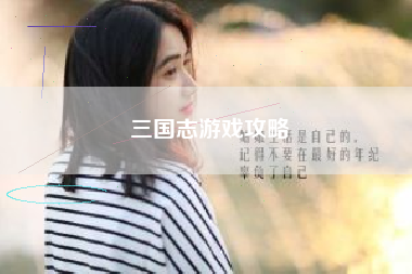 三国志游戏攻略